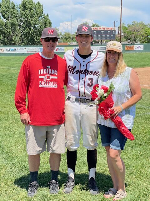 Senior Day Montrose baseball Nolin Boone